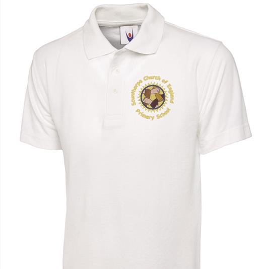 Poloshirt Childrens Uneek White - 11 - Years