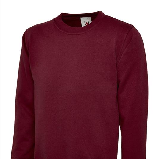 Childrens Sweatshirt Maroon - 7-8 - Years - PLAIN