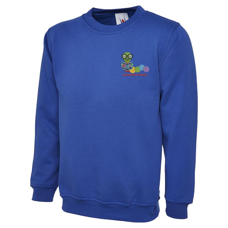 Sweatshirt Childrens Uneek Royal Blue - 9 - Years