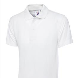 Poloshirt Childrens Uneek White - 11 - Years